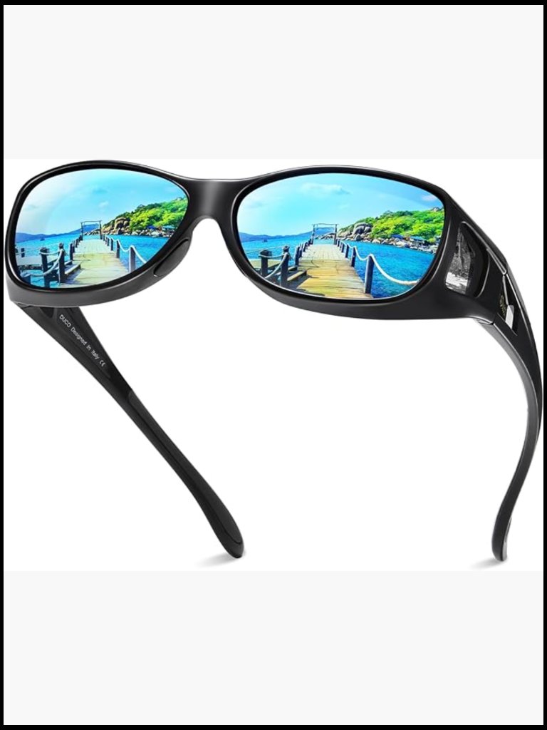 Polarized Wraparound Fitover Sunglasses Uv Protection Tr90 Frame